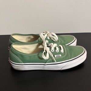 Vans Kids Green Canvas Sneakers